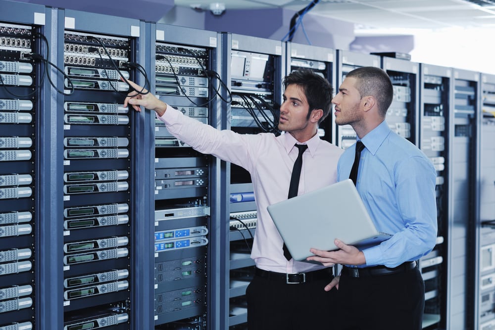 It enineers in network server room