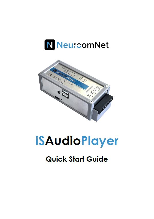 iSAudioPlayer Quick Start Guide